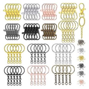 Boucle De Homard Anneaux Fendus Accessoires De Bagages Porte-Clés Suspendu Pour Bijoux - Neuf