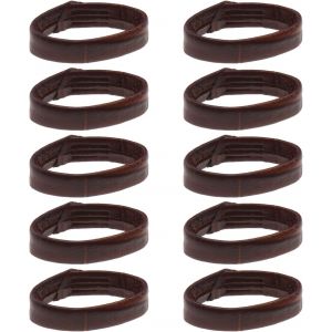 Kal-10pcs Bracelet De Montre Boucle Remplacement Bracelet De Montre Anneaux De Fixation Bracelet En Cuir Montre Bande Titulaire Montre Accessoires - Neuf
