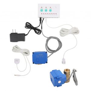 XYONG Capteur d'alarme intelligent et sonore pour la detection des fuites d'eau a domicile, kit de protection, prise AC100-240V US - Neuf