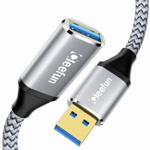 USB 3.0 Rallonge USB 2M, 5Gbps Cable Extension Mâle A vers Femelle A Compatible avec Clé USB, Hub USB, Manette PS4/PS5/Xbox, Disque Dur, Imprimante, Webcam - Neuf