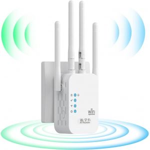 lbgwp60-Répéteur Wifi,Amplificateur Wifi Signal Booster,Wifi Extenders,4 Antennes,2 Ports Lan,Repeteur Wifi,Mode Répéteur & Routeur & Ap,Couverture Wifi De 200 M², For Home And Outdoor - Neuf