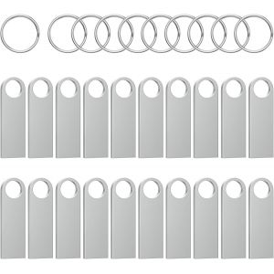 CMJAAGUR-Lot De 20 Cl&eacute;s Usb 4 Go - Mini Cl&eacute;s Usb &Eacute;tanches - En M&eacute;tal - Pour Ordinateur Portable, Ordinateur, Tv, Voiture[M1405] - Neuf