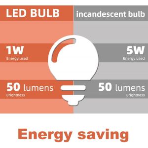 Lot De 10 Ampoules 1w B22 Led Blanc Chaud, Lumière Led De Golf Blanc Laiteux 220v, Ampoule Écoénergétique Colorée Couleur,Guirlande Fête,Adaptée Pour La Décoration Intérieure - Neuf