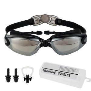 Lunettes De Natation Antibu&eacute;e Ultimes Avec Protection Uv - &Eacute;tanches, Ajustement R&eacute;glable, Bouchons D'oreilles Int&eacute;gr&eacute;s Pour Une Vision Claire Et Un Confort Optimal - Neuf