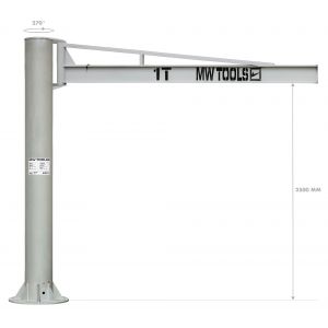 Grue pivotante manuelle colonne 1T fl&egrave;che 3m MW Tools KZK100 - Neuf