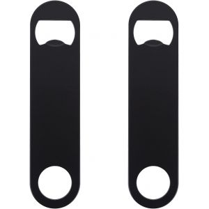 Deux Décapsuleurs De Bouteilles De Bière Noirs, Décapsuleur Plat En Acier Inoxydable, Décapsuleur De Bouteille De Bière Pour Cuisine, Bar, Restaurant, Bar - Neuf
