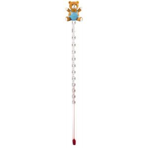 Kal-Thermomètre Pour Biberon Pour Aliments Pour Bébés En Verre Thermomètre Alimentaire Pour Biberon Thermomètre Pour Biberon Analogique Pour Bébé Et Tout-Petit (Bleu) - Neuf