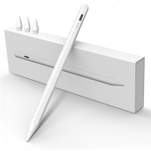 Meko Stylet Ipad 2018-2025 Avec 13 Minutes À Charge Rapide Rejet De La Paume Et Sensibilité À L'inclinaison, Pencil Pour Ipad 6-11e, Mini 5/6e, Air 3-5e/13/11 M2-M3, Pro 11""/12.9""(3-6e)/13"" M4 - Neuf