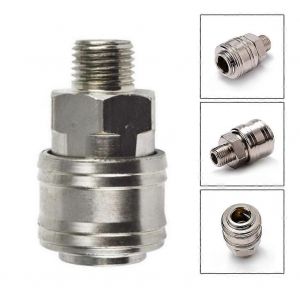 1pc Pour Euro Air Line Tuyau Compresseur Connecteur Raccord Femelle Dégagement Rapide 1/4 Bsp Vanne À Filetage Mâle / Femelle - Neuf
