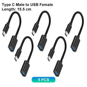 Connecteur De Données Femelle Pour Macplepro Ipad Mini 6/Pro Macpleair Type C Revieadaptateur Usb 3.0 Usb-C 3.1 Mâle Otg A.5Pcs. - Neuf