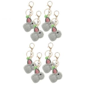 8 Pc de Lapin Trousseau Ensemble, Mignon Voiture D&eacute;tenteur de la Cl&eacute;, le Lapin de P&acirc;ques Sac de Charme, de suspension Durable de la D&eacute;coration pour les Sacs &agrave; dos et Sacs &agrave; main - Neuf