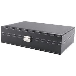 Boîtiers De Montres Pour Hommes,8 Fentes Verrouillables Pour Hommes Avec Organisateur De Bijoux - Neuf