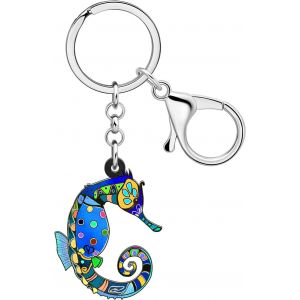 KAL-Acrylique Méduse Porte-Clés Requin Porte-Clés Anneau Pieuvre Crabe Tortue Charms Pour Femme Filles Portefeuille Accessoires Sac À Main - Neuf