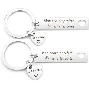 KAL-Idee Cadeau Couple,Cadeau Pour Couple,Cadeau Couple,Cadeau Pour Son Copain,Cadeau Couple Original,Cadeau Homme Amour,Cadeau Amoureux Pour Homme,Porte Cl&eacute;,Cadeau Noel Couple,Cadeau Saint Valentin - Neuf