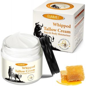 Kathlelxh-Baume Au Miel Et Au Suif De B?Uf, Crème Pour La Peau Au Suif Et Au Miel, Baume De Suif Biologique Nourri À L'herbe, Nourrit En Profondeur, Hy Atant Et Anti-Âge, Pour Le Vi Et Le [H252] - Neuf