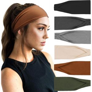 6 Pi&egrave;ces Bandeau Cheveux Pour Femme Yoga Courir Bandeaux Sport Entra&icirc;nement Bandeaux Mignon Accessoire - Neuf