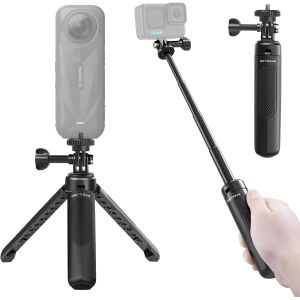 LORANKA-Perche &agrave; Selfie 40 cm pour GoPro, Mini tr&eacute;pied 2 en 1 pour DJI Osmo Pocket 3, GoPro Hero 13/12/11/10/9/Max, Osmo Action 5 Pro/4, Insta-360 X5/X4 - Neuf