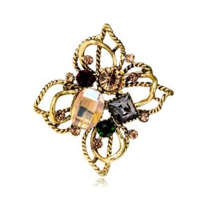Broche Baroque En Diamant, Boutons De Chemise, Broche De Sécurité, Boutons Anti-Exposition Accidentelle, Pour Vêtements, Jeans, Foulards - Neuf