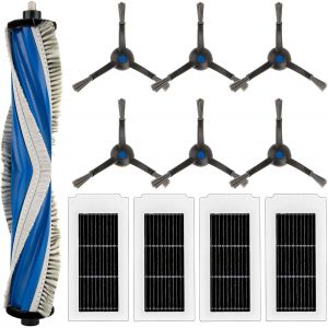 (11 Pièces) X5 Omni Pièces De Rechange Compatibles Avec L'Aspirateur Robot Ecovacs Deebot X5 Omni, X5 Pro Omni, Kit D'Accessoires, 1 Brosse À Rouleau, 4 Filtres Hepa, 6 Brosses Lat[SSE7111905] - Neuf