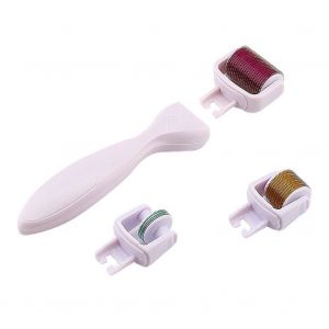 Derma Roller 3 en 1 de ZJchao ¿C 3 tetes de rouleau separees avec differentes aiguilles - Neuf