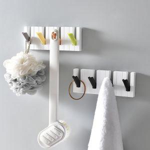 2 Pièces Porte Manteau Mural,Patere Murale,Patere Salle de Bain,Patere Porte Manteau,Crochet Porte Manteau,Porte Manteau Mural Sans Percage,Touche de Piano,pour une Entrée,Chambre - Neuf