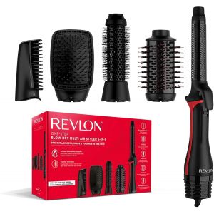 - 5-En-1 One-Step Styler Multi-Usages (T&ecirc;tes Amovibles, Boucleur, S&egrave;che-Cheveux, Brosse Volumisante, Brosse Coiffante Et Concentrateur) Rvdr5370 - Neuf