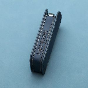 Étui pour clé de voiture haut de gamme pour Mazda 3 Axela Cx5 Cx30,adapté aux modèles de nouvelle génération,exclusif pour hommes - Type Étui en cuir pour Mazda E -sport bleu - Neuf