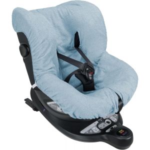 Nouvelhorizonstore-Baby Idea Housse Pour Si&egrave;ge D'enfant Auto Universelle 0/18 Kg En Double &Eacute;ponge De Coton, 100% Coton, Lavable Avec Passage, Sangles - Fabriqu&eacute;e En Italie (Bleu) - Neuf