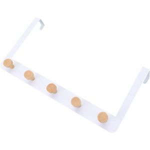 Porte-manteau &agrave; Suspendre, Porte-crochets avec 5 Crochets, Portemanteau Mural en Acier Inoxydable, Ce Design R&eacute;fl&eacute;chi et Minimaliste S'adapte &agrave; tous les Styles D'int&eacute;rieur - Neuf