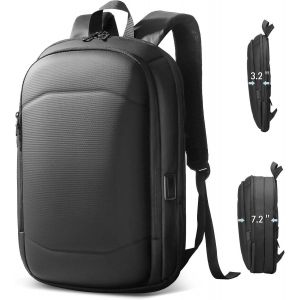 acdsgd-Sac &agrave; Dos pour Homme Ordinateur Portable de 15,6 pouces avec Port USB &Eacute;tanche Ultral&eacute;ger Travail Bureau Universit&eacute; &Eacute;cole Voyage Affaires Fermeture &eacute;clair YKK 27L (Noir) - Neuf