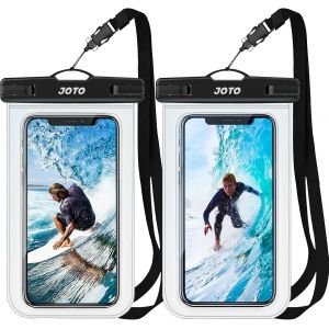 MEVRONISSHOP-2 Pochettes &Eacute;tanches Smartphone Certifi&eacute;e IPX8 iPhone 17/16/15/14/13/12/11 Plus Pro Max, Redmi Note 13/13 Pro 12 A3, Galaxy A15 A35 A25 A54 A55, Housse &Eacute;tanche Jusqu'&agrave; 7 Pouces -Clair - Neuf