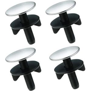 Lot de 4 cache-robinet en acier inoxydable pour évier de cuisine et salle de bain - Neuf