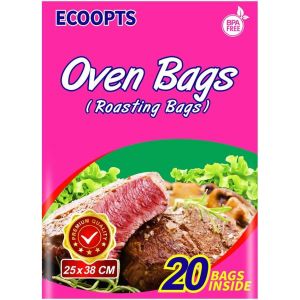 Sacs De Cuisson Rectangulaires Transparents En Poly&eacute;thyl&egrave;ne T&eacute;r&eacute;phtalate D'&eacute;thyl&egrave;ne Pour Poulet,Viande,Jambon,Fruits De Mer,L&eacute;gumes (25 X 38 Cm,20 Pi&egrave;ces) - Neuf