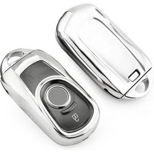 Insignia B Astra K Corsa E Coque De Protection En Silicone Tpu Pour Clé De Voiture Argenté - Neuf