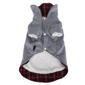 Hjlian Manteau Chaud En Coton Pour Chien, Epais, Doux Et Confortable, Rouge, Taille L, Automne Et Hiver - Neuf