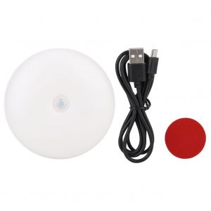 HJLIAN Veilleuse LED avec detecteur de mouvement et fixation magnetique pour placard de couloir, chargement USB, lumiere chaude - Neuf