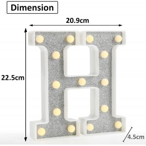 Kalanka-Lettres Lumineuses Color&eacute;es, Lettres Lumineuses Led &Agrave; Paillettes,18 Couleurs Changeantes,Cadeau Pour Filles Et Femmes,D&eacute;corations De F&ecirc;te D'anniversaire, De No&euml;l, De D&eacute;coration Murale De Tabl - Neuf