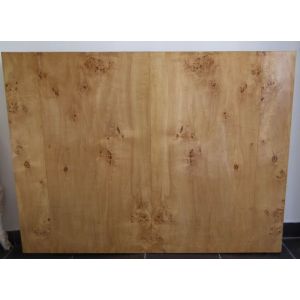 T&ecirc;te de lit design Art D&eacute;co en bois noble d&iquest;h&ecirc;tre et loupe d&iquest;orme - Neuf