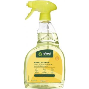 KALANKA-LE VRAI PROFESSIONNEL - D&eacute;graissant D&eacute;sinfectant Alimentaire ND 610 A, Parfum Citron - Bact&eacute;ricide - Pr&ecirc;t &agrave; l&iquest;Emploi - Fabrication Fran&ccedil;aise - Pulv&eacute;risateur 750 ml - Neuf