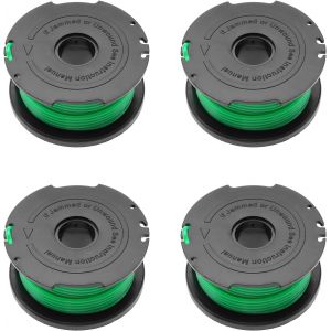 4Pcs Bobine de fil de rechange pour débroussailleuse Black and Decker GL7033, GL8033, GL9035 - 2 mm de diamètre - Neuf