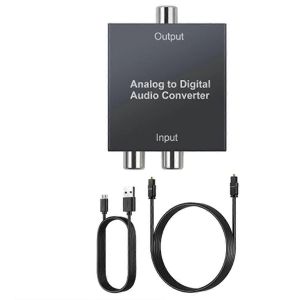Convertisseur Audio Analogique Vers Numérique R/L Rca 3.5mm Pour Ps3 Xbox - Neuf