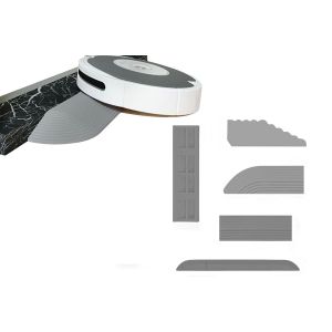 Kit de rampe de seuil pour aspirateur robot - 68,6 cm, mat&eacute;riau TPE, installation facile, surface antid&eacute;rapante - Neuf