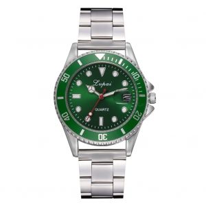 Montre A Quartz Lvpai Pour Homme, Bracelet En Acier, Tendance Et Decontractee (Verte) - Neuf
