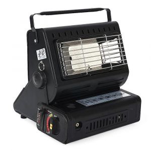 Bruleur A Gaz Ceramique 1300 W Pour Camping Et Peche En Exterieur, Noir - Neuf