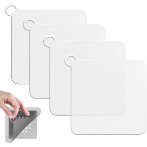 Sjzg-Pack De 4 Couvercles De Douche Anti-Odeurs - Couvercle Antid&eacute;rapant Pour Cuisine Et Salle De Bain - (12 Cm, Blanc) - Neuf