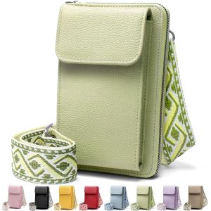 TZF-Pochette T&eacute;l&eacute;phone Portable, Sacoche Femme Bandouli&egrave;re avec Bandouli&egrave;re R&eacute;glable, Sac T&eacute;l&eacute;phone Portable Femme Portefeuille en Cuir PU pour T&eacute;l&eacute;phone 7 - Neuf