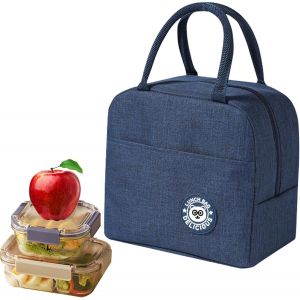 KALANKA-Sac Isotherme Repas 6L, Lunch Box Isotherme Sac Repas Portable, Imperm&eacute;able Lunch Bag Isotherme, Sac Lunch Box, pour Femmes Hommes Enfants &Eacute;cole Bureau Pique-Nique (Bleu) - Neuf