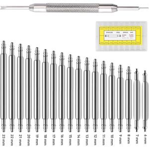 Kal-Kit De Réparation De Montre, Outil De Retrait De Bracelet De Montre Avec Outil De Barre À Ressort/360 Broches De Montre 6-23 Mm, Kit De Suppression De Broche De Bracelet De Retrait De Lien De Mon - Neuf