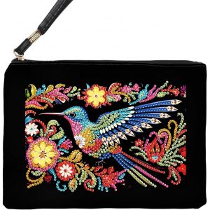 Ayuhr-Sac De Peinture Diamant - Sac De Transport En Tissu - Sac À Main - Pour Filles Et Femmes - Kit De Bricolage - Cadeau - Fleurs - Colibri - Neuf