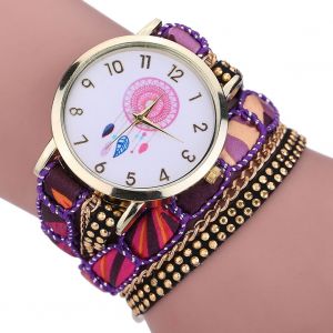 Montre A Quartz En Alliage Multicouche Pour Femme, Style Ethnique, Retro, Attrape-Reves (5) - Neuf
